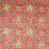 red botanical velvet-chenille fabric from Colefax & Fowler