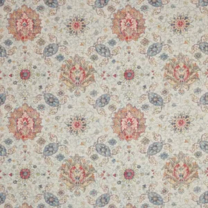 blue botanical cotton fabric from Colefax & Fowler