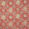 red botanical cotton fabric from Colefax & Fowler