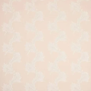 pink botanical embroideried fabric from Colefax & Fowler