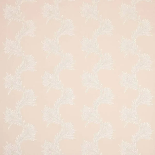 Lavinia Fabric - Pink by pink botanical embroideried fabric from Colefax & Fowler