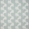 blue botanical embroideried fabric from Colefax & Fowler
