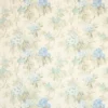 blue botanical linen fabric from Colefax & Fowler