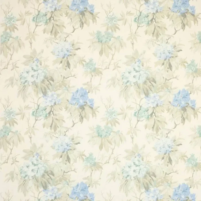 Mereworth Fabric - Blue / Beige swatch