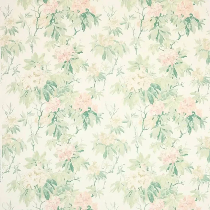 Mereworth Fabric - Pink / Green swatch