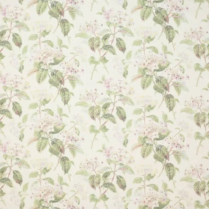 Eloise Fabric - Ivory / Green swatch
