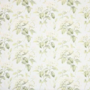 blue botanical linen fabric from Colefax & Fowler