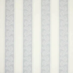 blue striped embroideried fabric from Colefax & Fowler