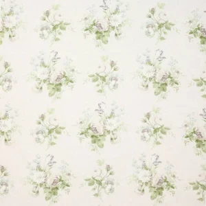 multicolour botanical linen fabric from Colefax & Fowler
