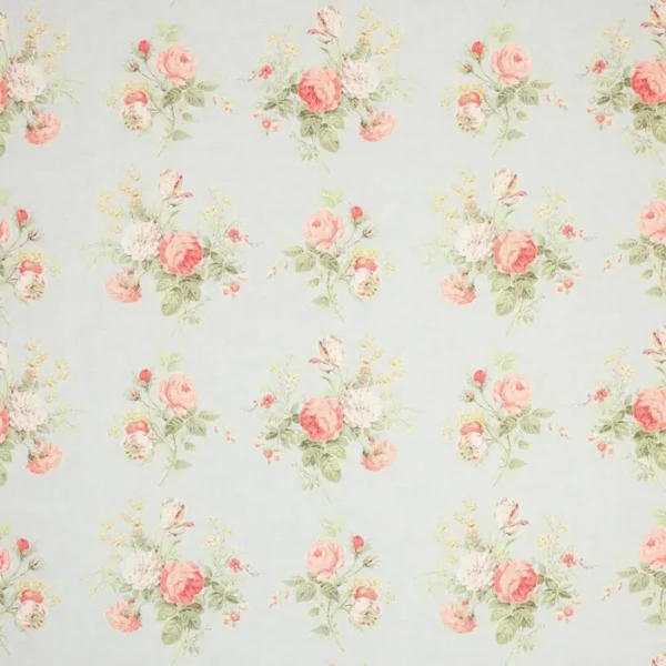 multicolour botanical linen fabric from Colefax & Fowler