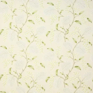 multicolour botanical linen fabric from Colefax & Fowler