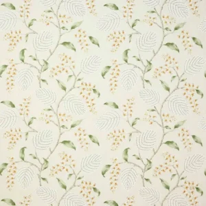 multicolour botanical linen fabric from Colefax & Fowler