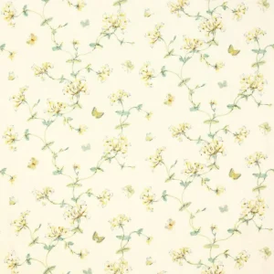 multicolour botanical embroideried fabric from Colefax & Fowler