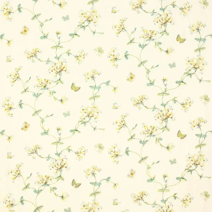 Honeysuckle Garden Fabric - Yellow swatch