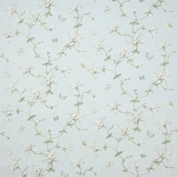 Colefax and Fowler Honeysuckle Garden Fabric - Old Blue by colefax and fowler honeysuckle fabric