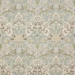 multicolour botanical embroideried fabric from Colefax & Fowler