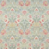 blue botanical embroideried fabric from Colefax & Fowler