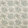 blue botanical embroideried fabric from Colefax & Fowler
