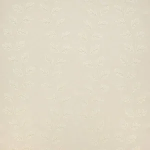 black-grey botanical embroideried fabric from Colefax & Fowler