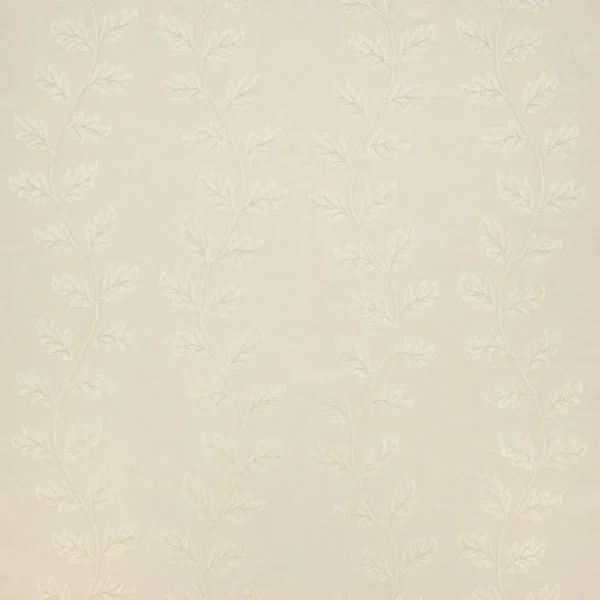 black-grey botanical embroideried fabric from Colefax & Fowler
