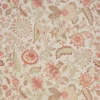 red botanical linen fabric from Colefax & Fowler