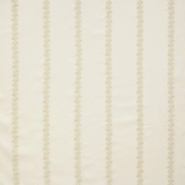 brown botanical embroideried fabric from Colefax & Fowler