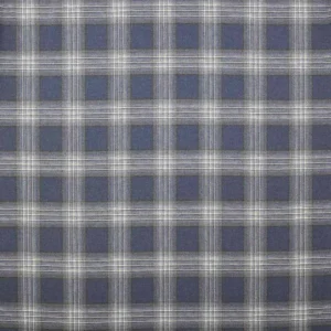 blue checked woolen fabric from Colefax & Fowler