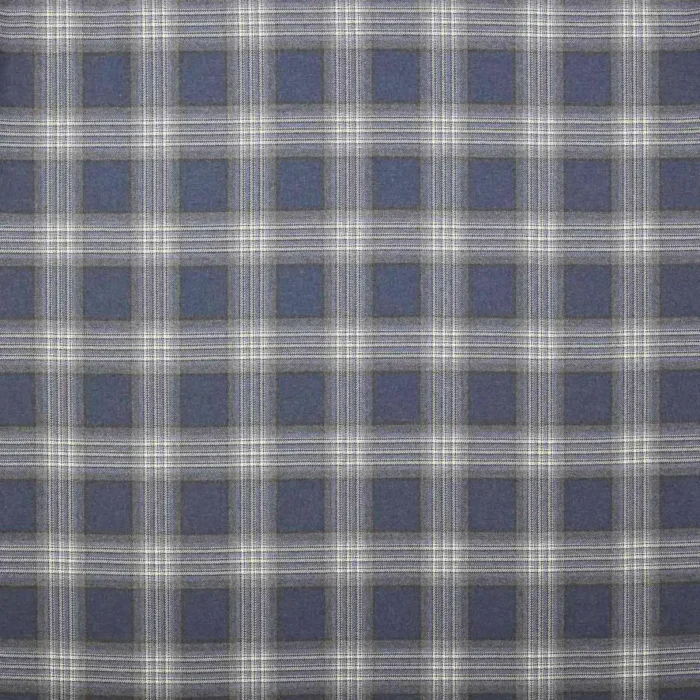 Lowick Plaid Fabric - Blue swatch