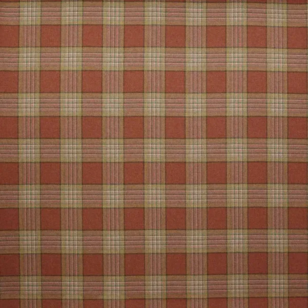 Lowick Plaid Fabric - Tomato / Green by red checked woolen fabric from Colefax & Fowler
