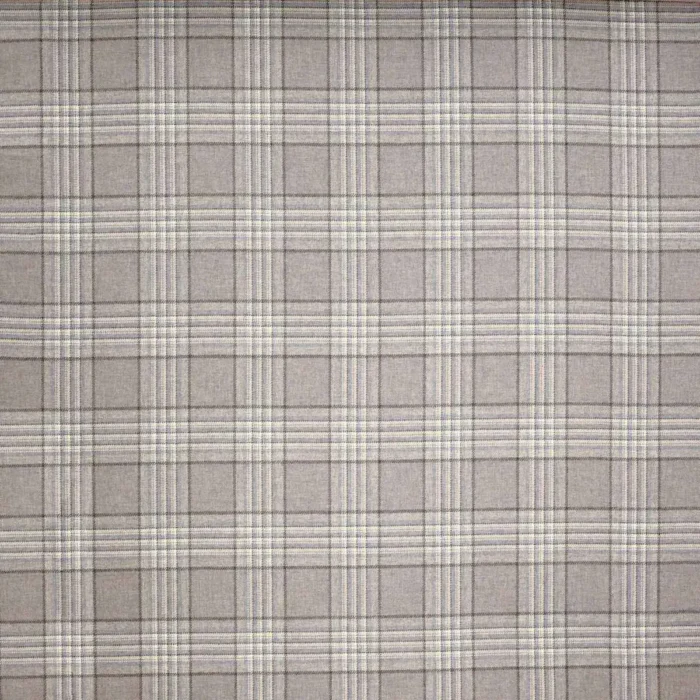 Lowick Plaid Fabric - Silver swatch