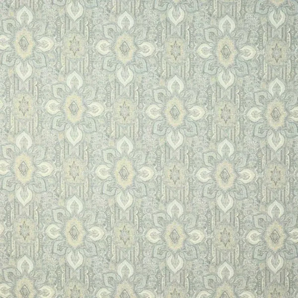 Amadore Fabric - Old Blue by blue botanical linen fabric from Colefax & Fowler