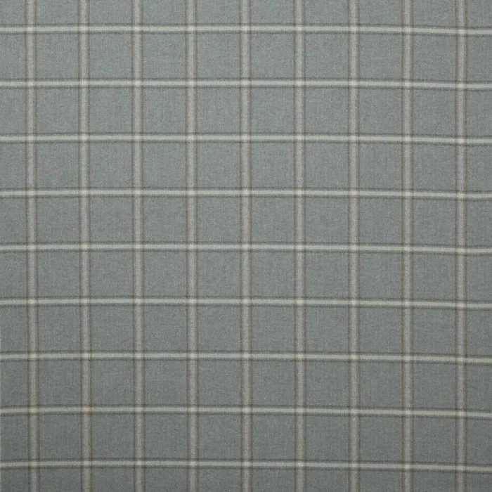 Fen Plaid Fabric - Aqua swatch