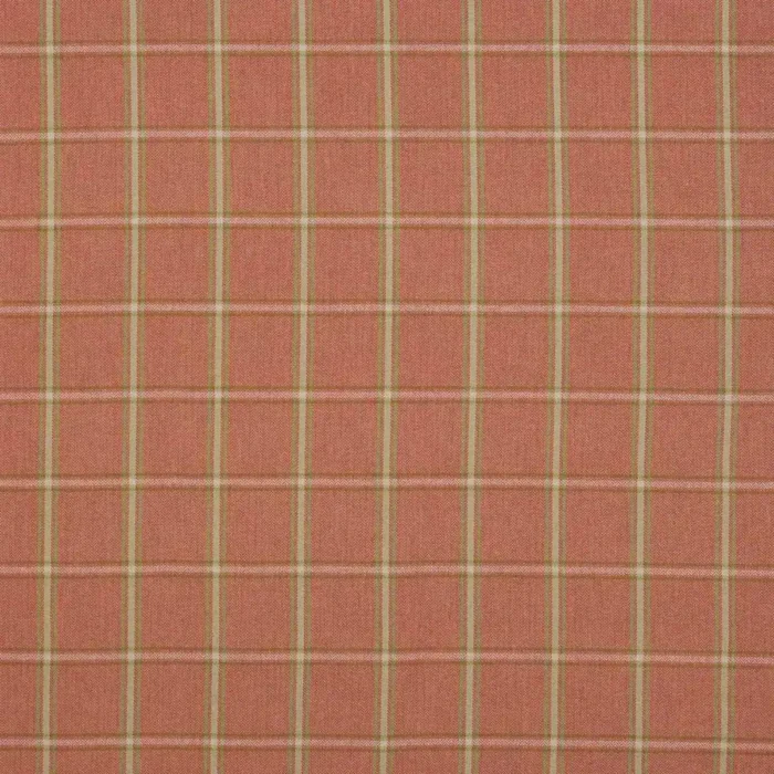Fen Plaid Fabric - Tomato swatch