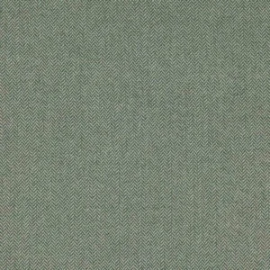 green geometric woolen fabric from Colefax & Fowler