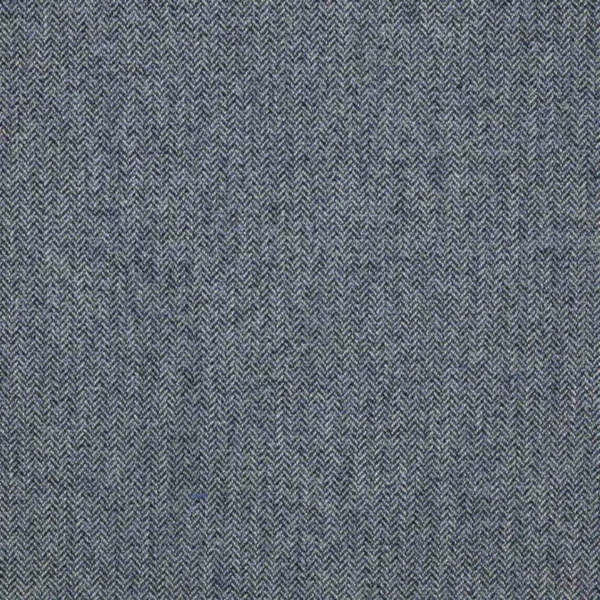 Fen Fabric - Blue by blue geometric woolen fabric from Colefax & Fowler
