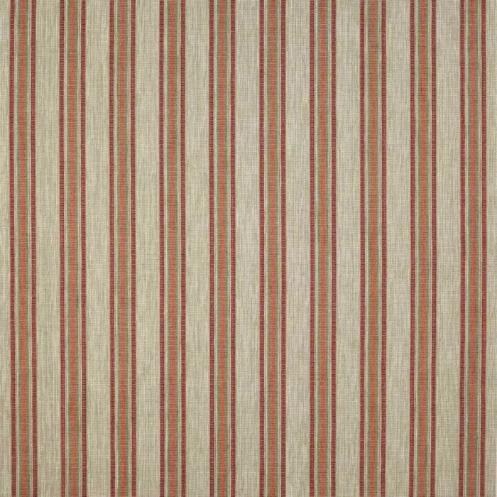 Kennet Stripe Fabric - Red / Green swatch