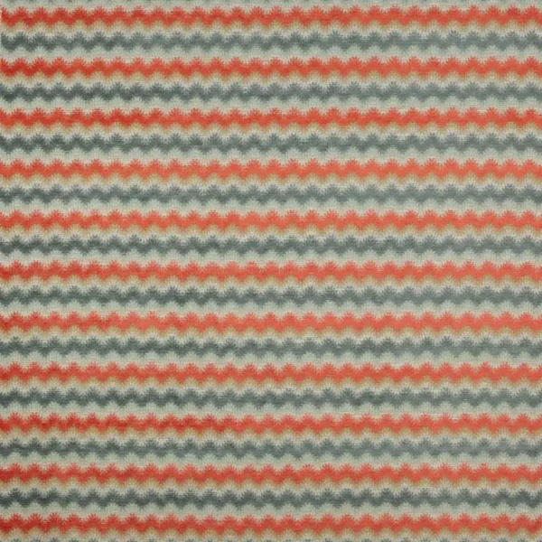 Erin Fabric - Red / Teal by multicolour geometric woven fabric from Colefax & Fowler