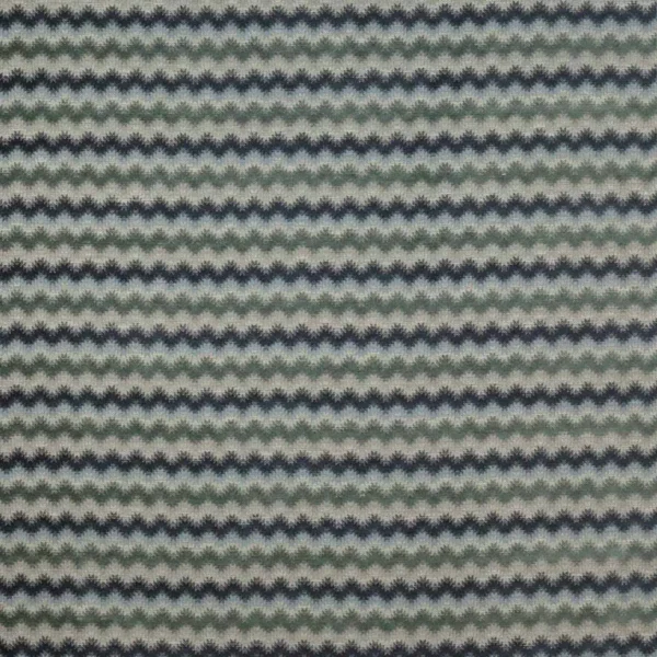 blue geometric woven fabric from Colefax & Fowler