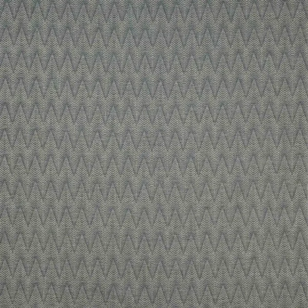 Brett Fabric - Blue by blue geometric woven fabric from Colefax & Fowler