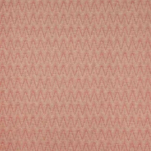 red geometric woven fabric from Colefax & Fowler