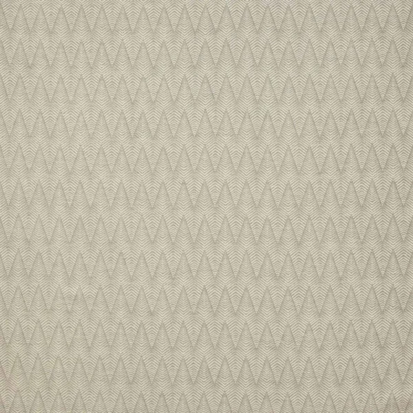 Brett Fabric - Stone by black-grey geometric woven fabric from Colefax & Fowler