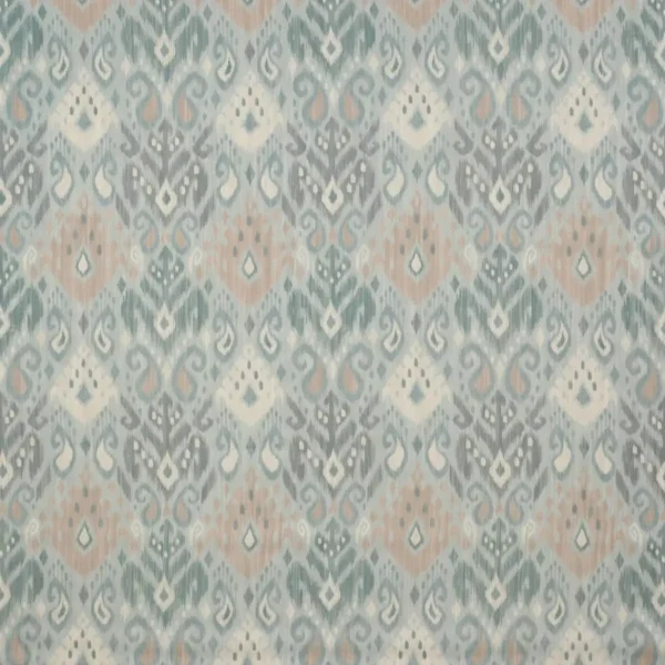 Melior Fabric - Aqua by blue misc printed fabric from Colefax & Fowler