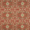 red geometric printed fabric from Colefax & Fowler