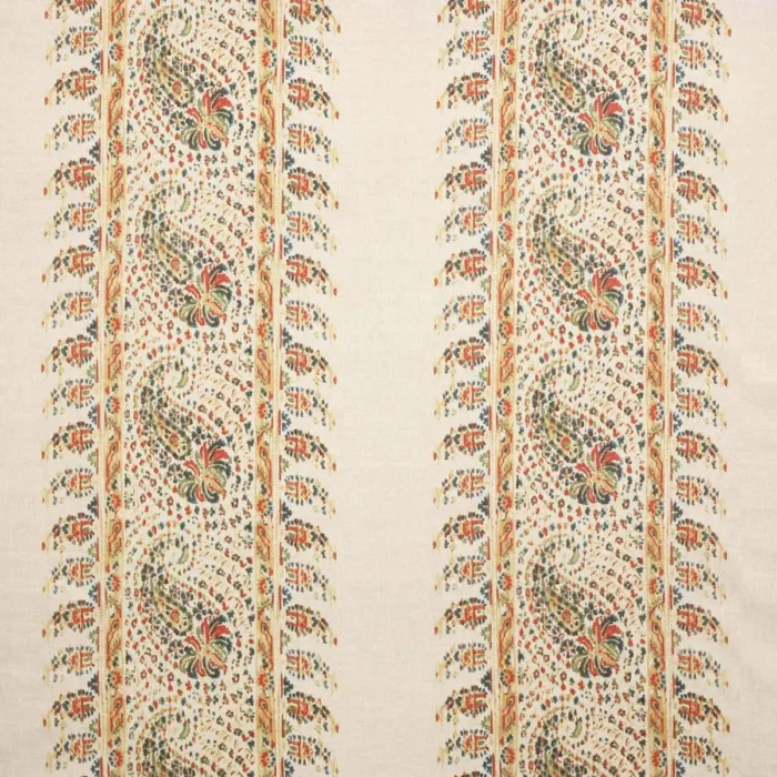 Esta Fabric - Red / Forest swatch