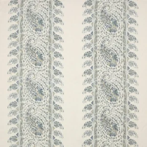 blue striped linen fabric from Colefax & Fowler