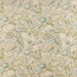 multicolour botanical embroideried fabric from Colefax & Fowler