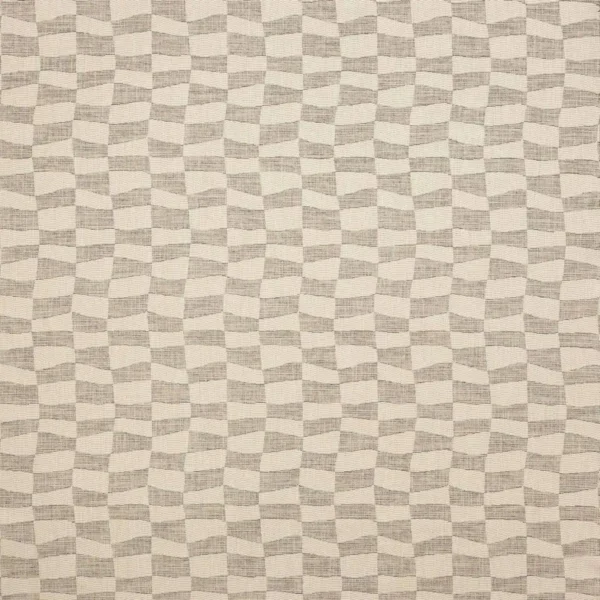 Kimber Fabric - Umber by brown checked woven fabric from Colefax & Fowler