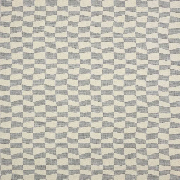 blue checked woven fabric from Colefax & Fowler