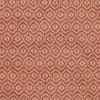 red geometric woven fabric from Colefax & Fowler