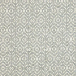 blue geometric woven fabric from Colefax & Fowler
